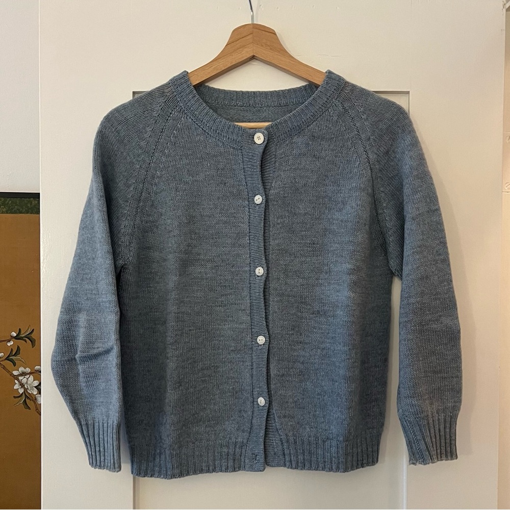 Vintage Handmade Light Blue Cardigan